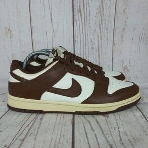 Nike Dunk Low Cacao Wow Sneakers Women's Size 9.5 Brown White Shoes